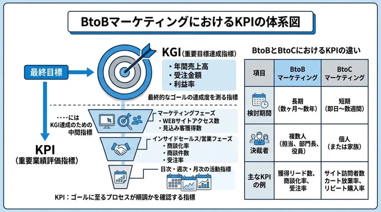BtoBマーケティングにおけるKPIとは
