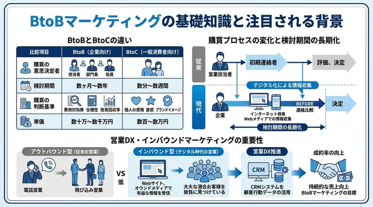 BtoBマーケティングの基礎知識と注目される背景