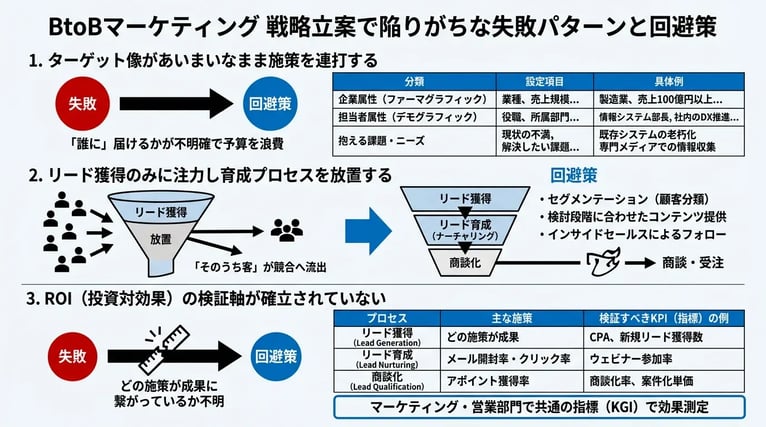 戦略立案で陥りがちな失敗パターンと回避策