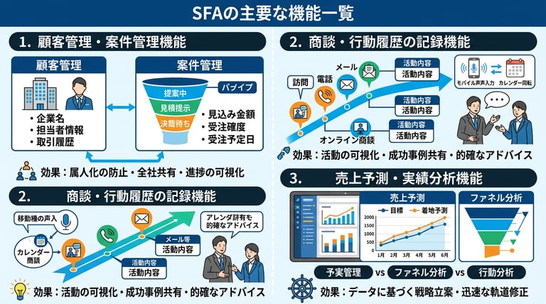 SFAとは？営業支援システムの導入メリットと活用のコツ