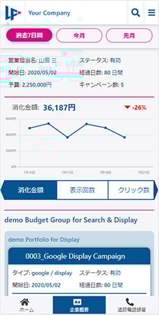 スマートフォン画面