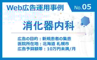 【広告運用事例のご紹介 No.05】消化器内科（北海道札幌市）