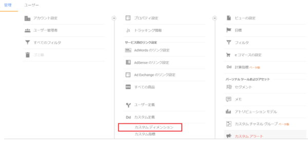 Googleアナリティクスの カスタムディメンション カスタム指標 カスタムチャネルグループ