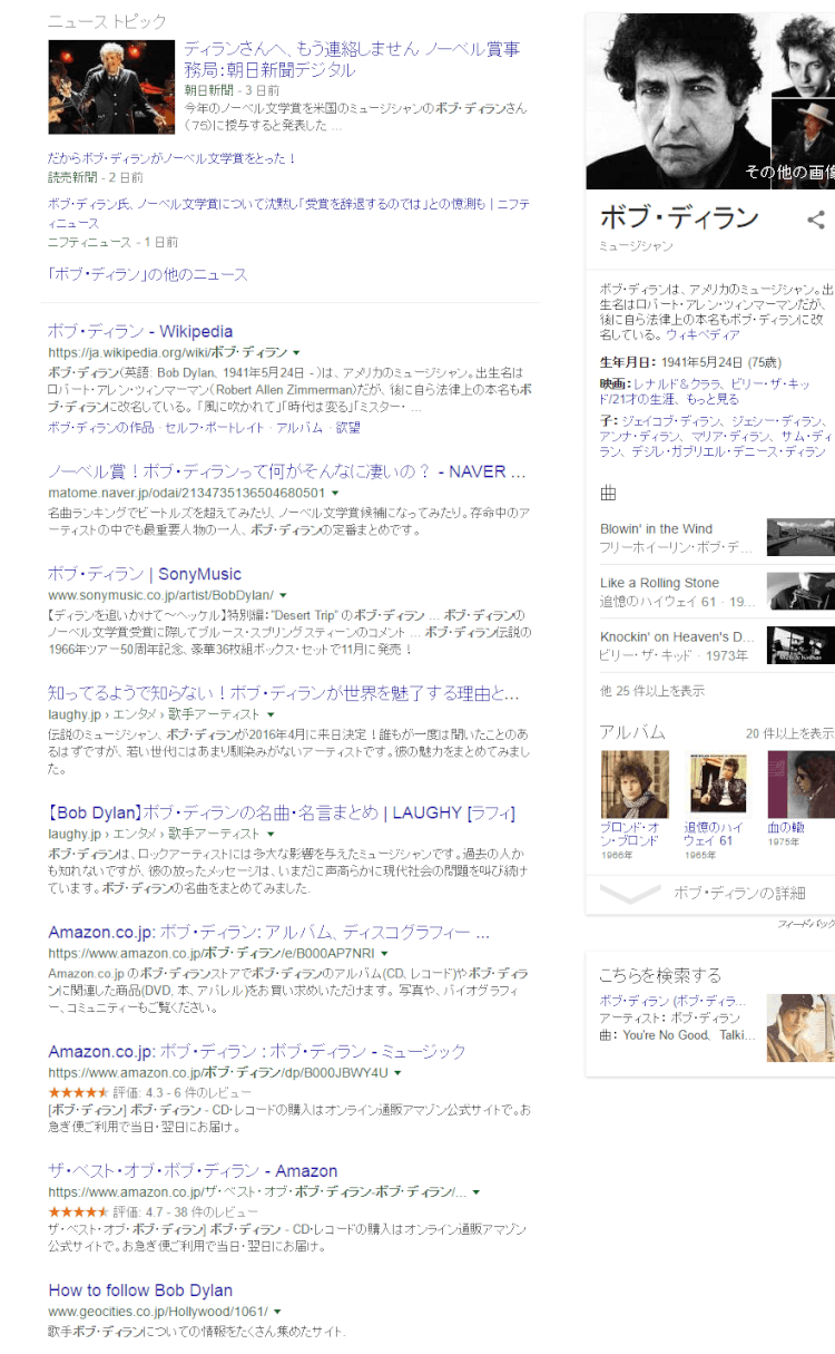ボブ・ディランパソコンの検索結果
