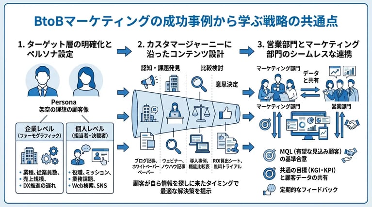 BtoBマーケティングの成功事例から学ぶ戦略の共通点