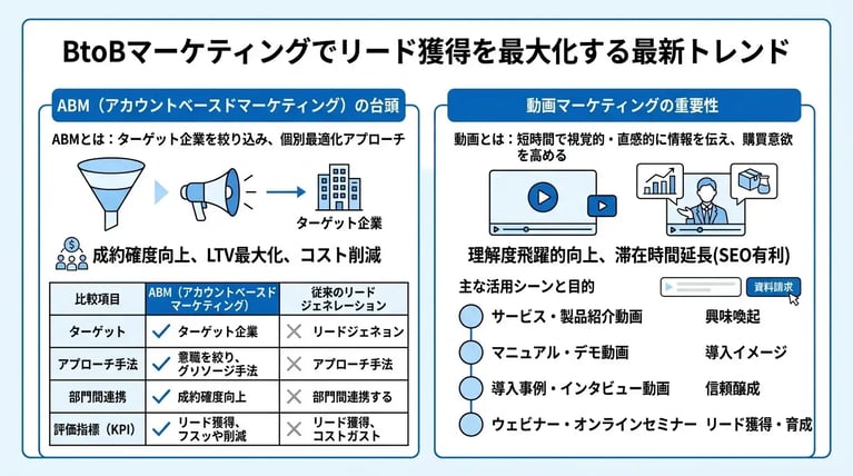 BtoBマーケティングでリード獲得を最大化する最新トレンド