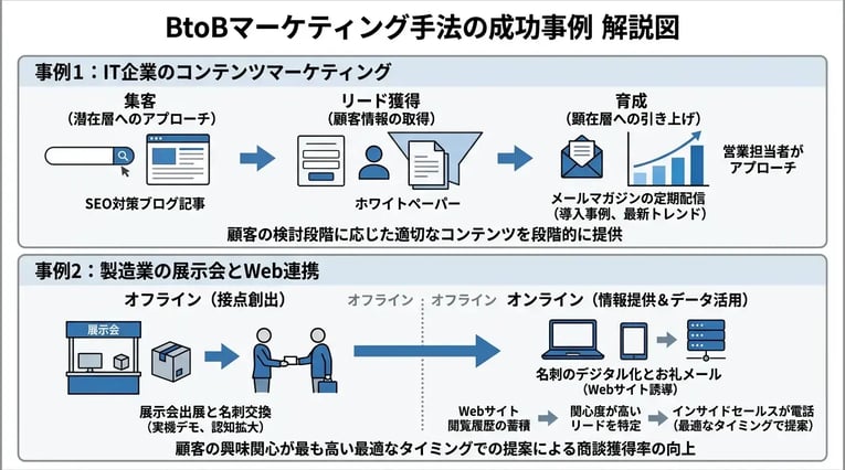 BtoBマーケティング手法の成功事例