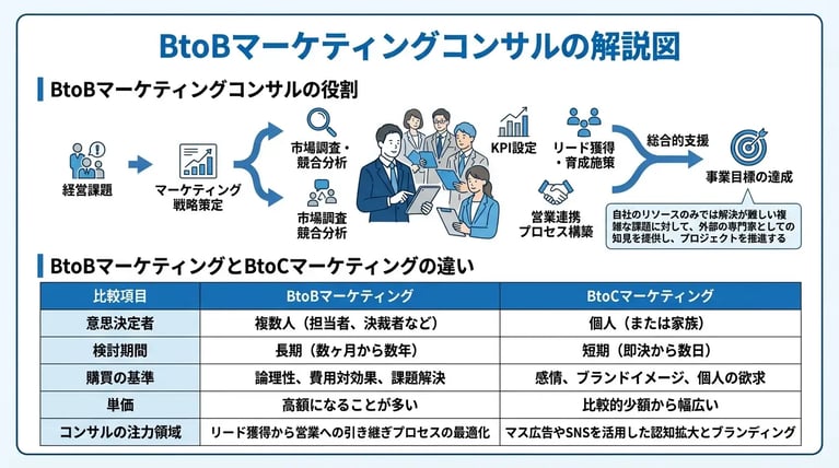 BtoBマーケティングコンサルとは
