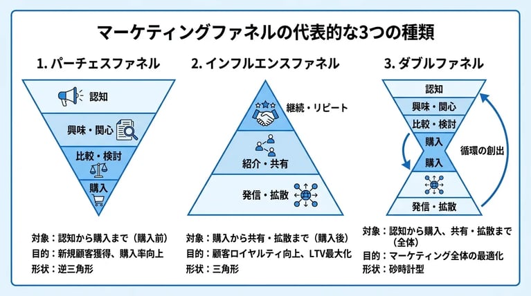 マーケティングファネルの各段階の役割