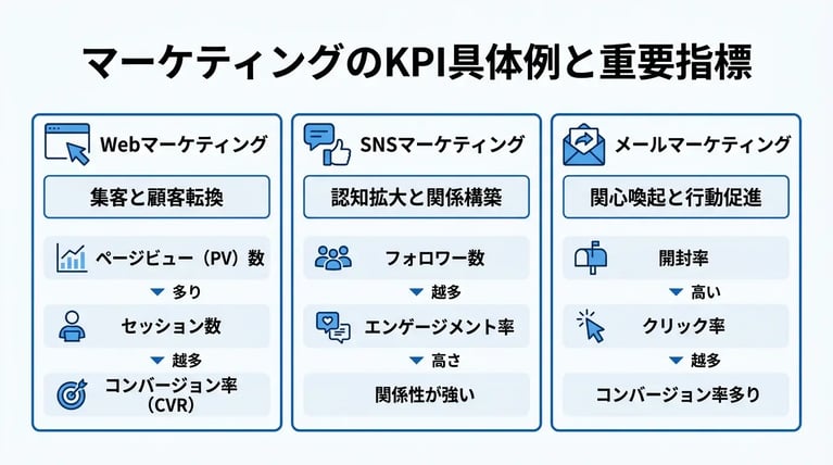 マーケティングのKPI具体例と重要指標