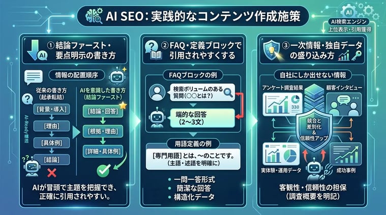 コンテンツで実践するAI SEO対策