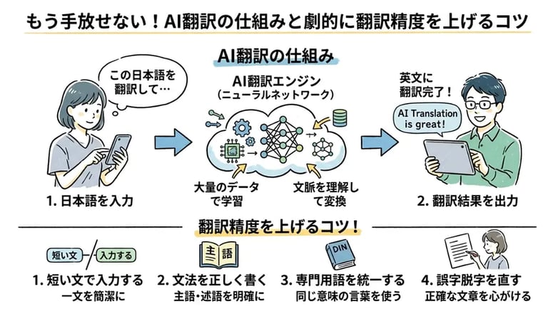もう手放せない!AI翻訳の仕組みと劇的に翻訳精度を上げるコツ