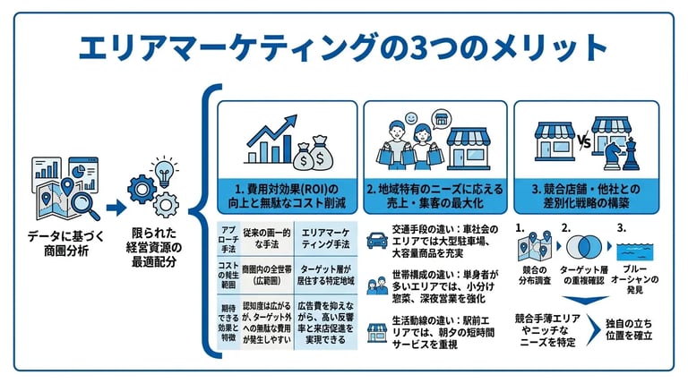 エリアマーケティングを実施する主なメリット