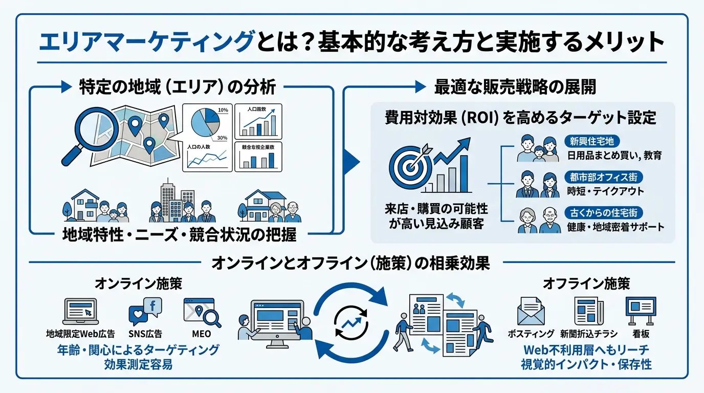 エリアマーケティングとは?基本的な考え方と実施するメリット