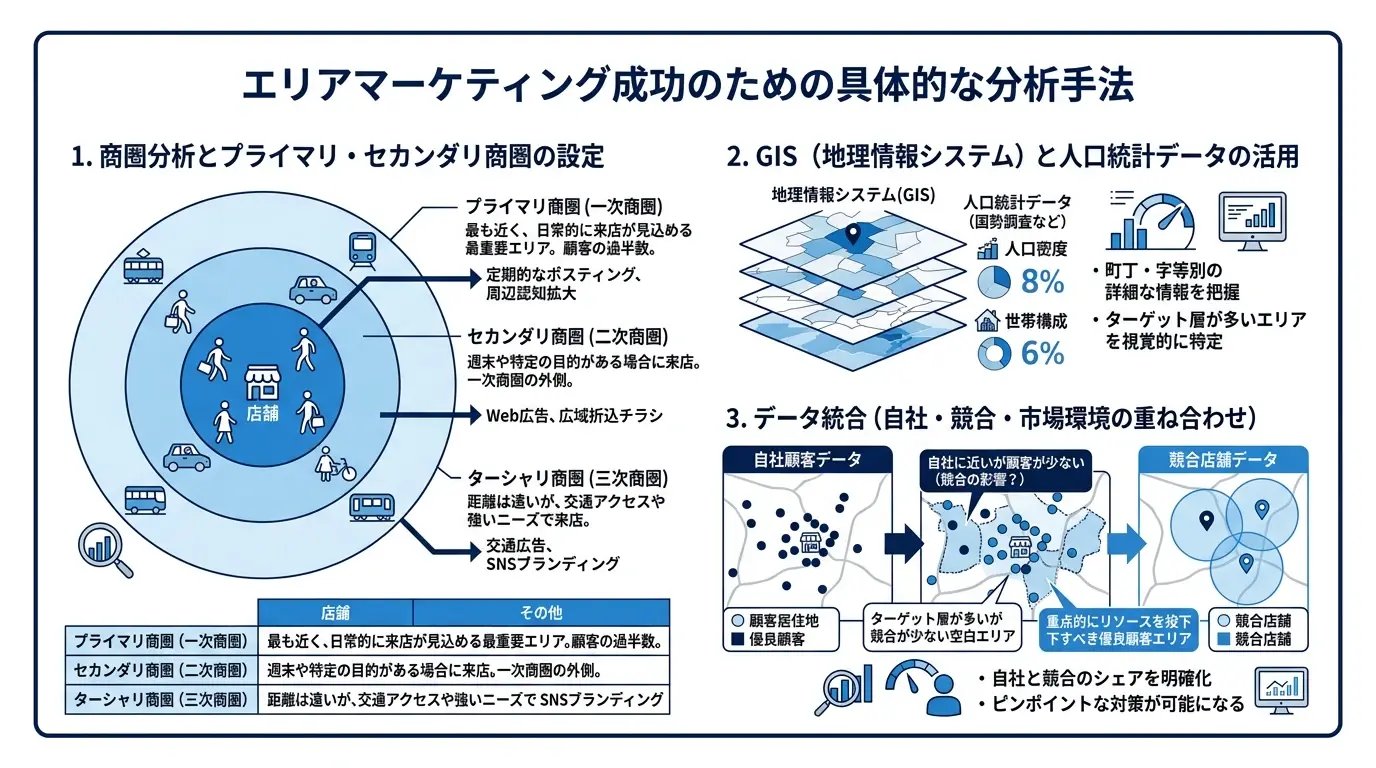 エリアマーケティングを成功に導く具体的な分析手法
