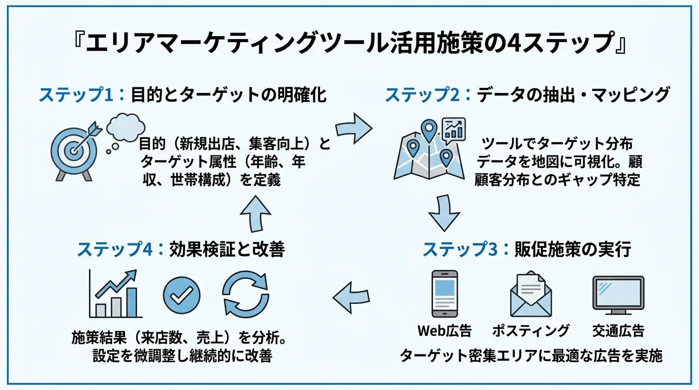 エリアマーケティングツールを活用した施策の進め方