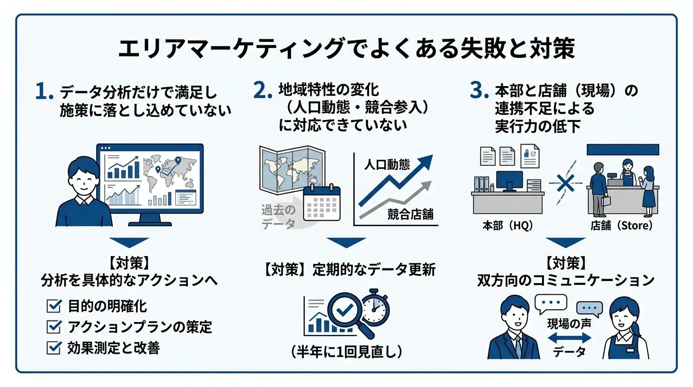 エリアマーケティングでよくある失敗と対策