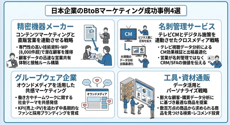 日本企業のBtoBマーケティング成功事例4選