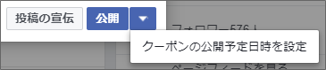 投稿クーポン-日時を指定