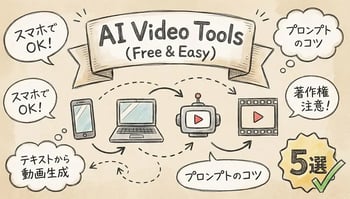 無料で使えるAI動画生成サイト5選！スマホやPCで簡単にクオリティ高い映像を作る