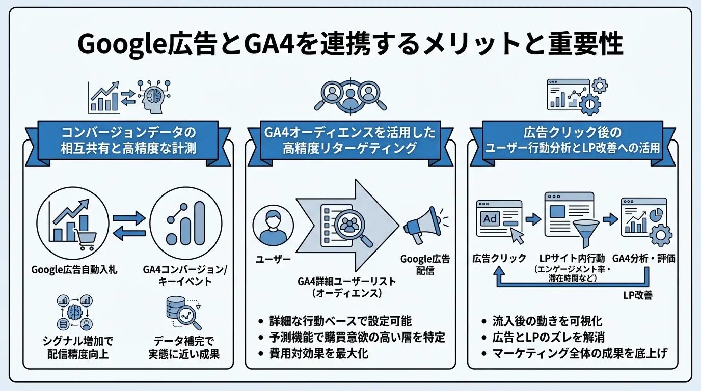 Google広告とGA4を連携するメリットと重要性