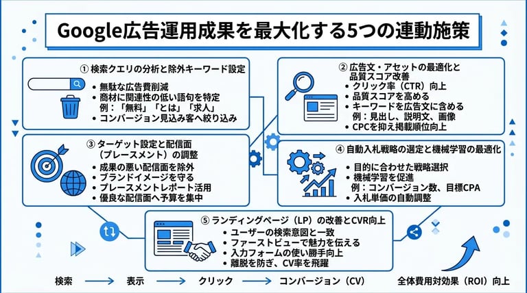 Google広告の運用成果を高める5つの最適化ポイント