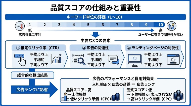 Google広告における品質スコアの基本と決定要素