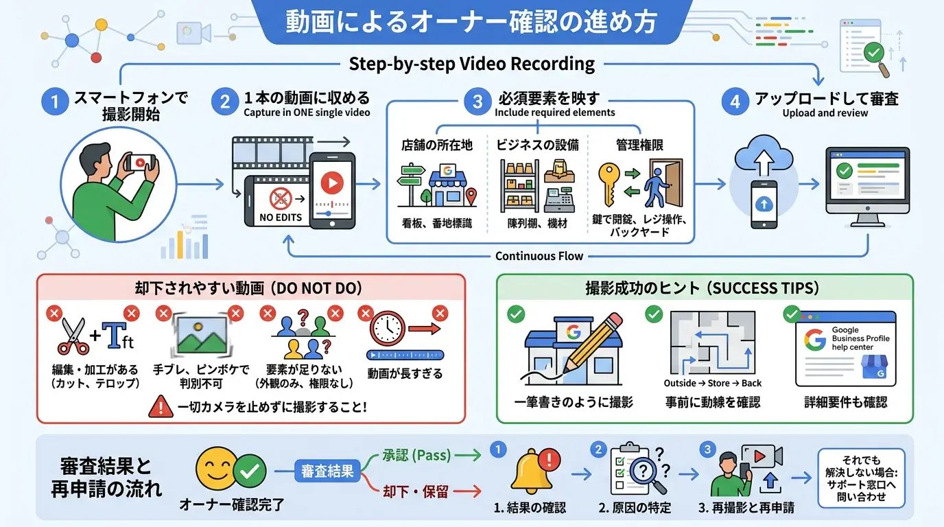 動画によるオーナー確認の進め方