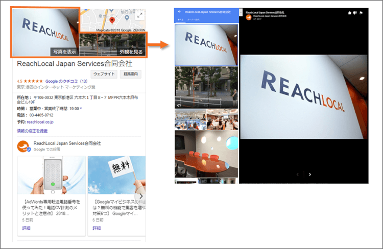 写真の表示場所