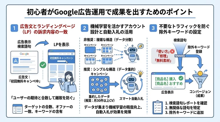 初心者がGoogle広告運用で成果を出すためのポイント