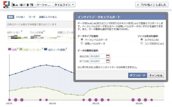 データのダウンロード