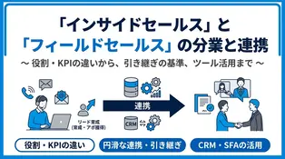 インサイドセールスとフィールドセールスの違いとは？役割と連携のコツ