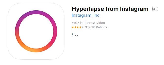 ハイパーラプスアプリのイメージ