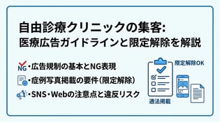 自由診療の医療広告ガイドラインとは？限定解除の要件やNG例を解説