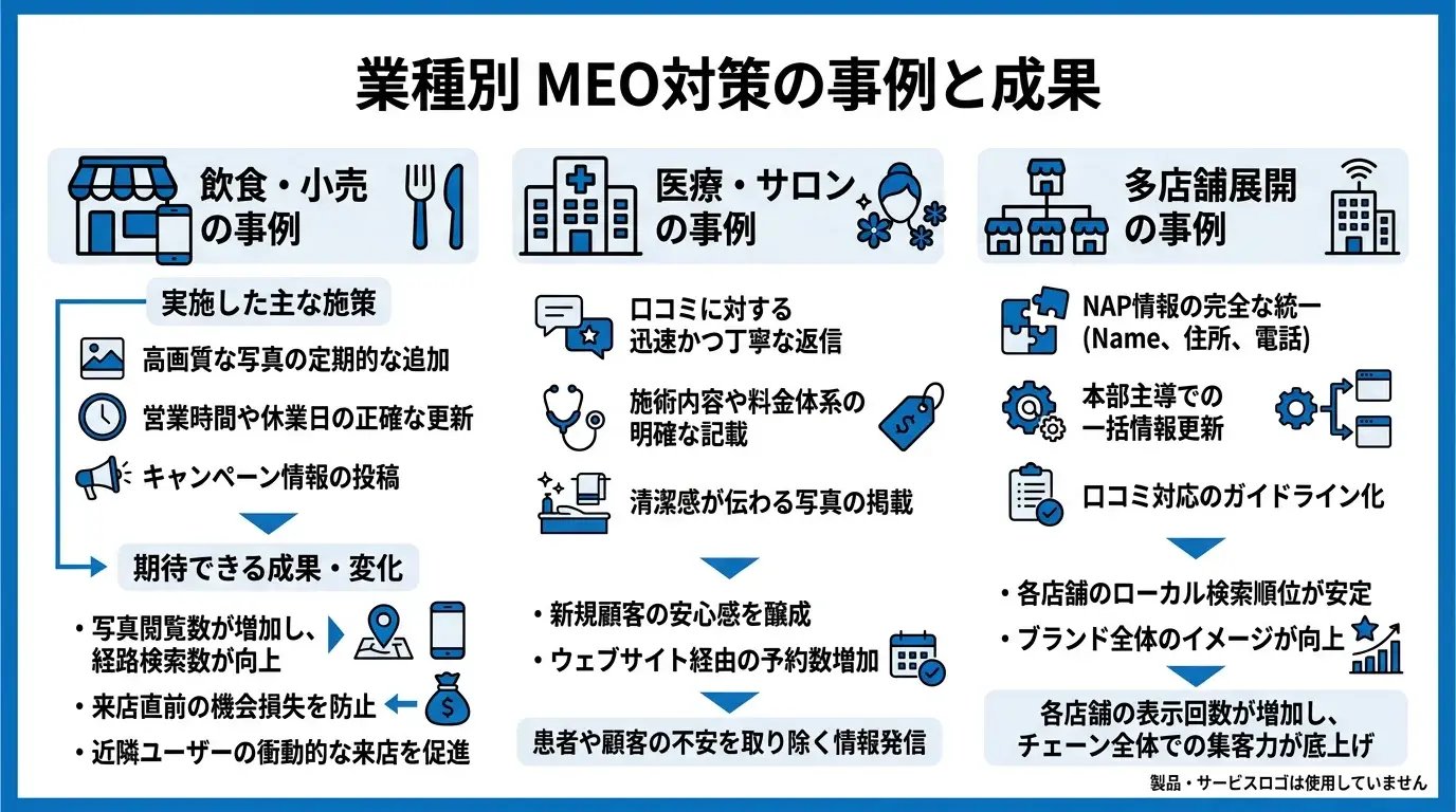 業種別の事例に見る成果