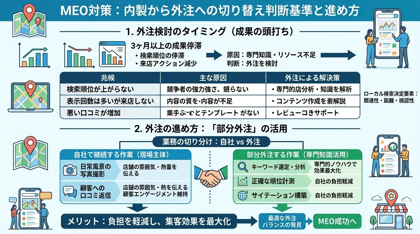 内製から外注へ切り替える判断基準