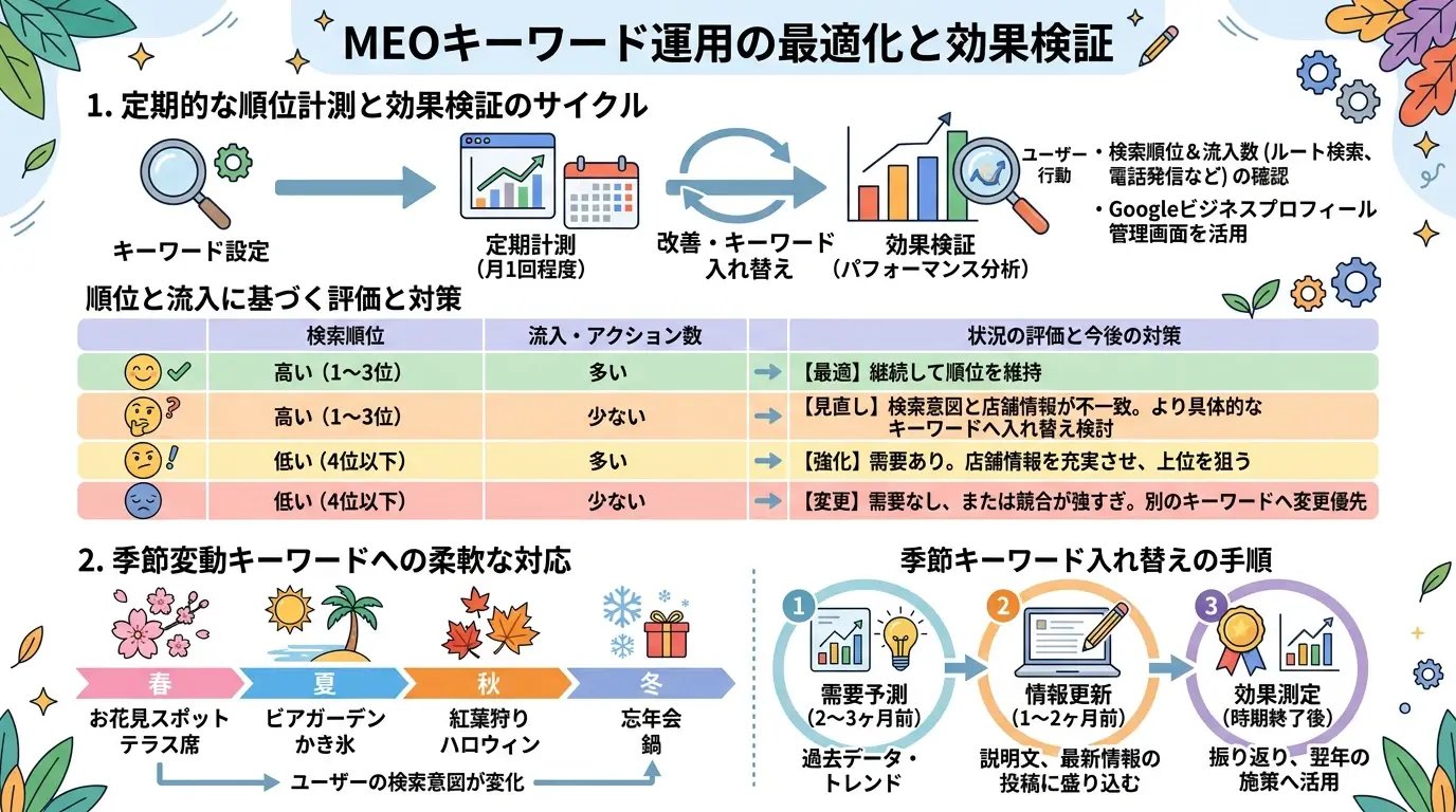 キーワードの効果検証と入れ替え