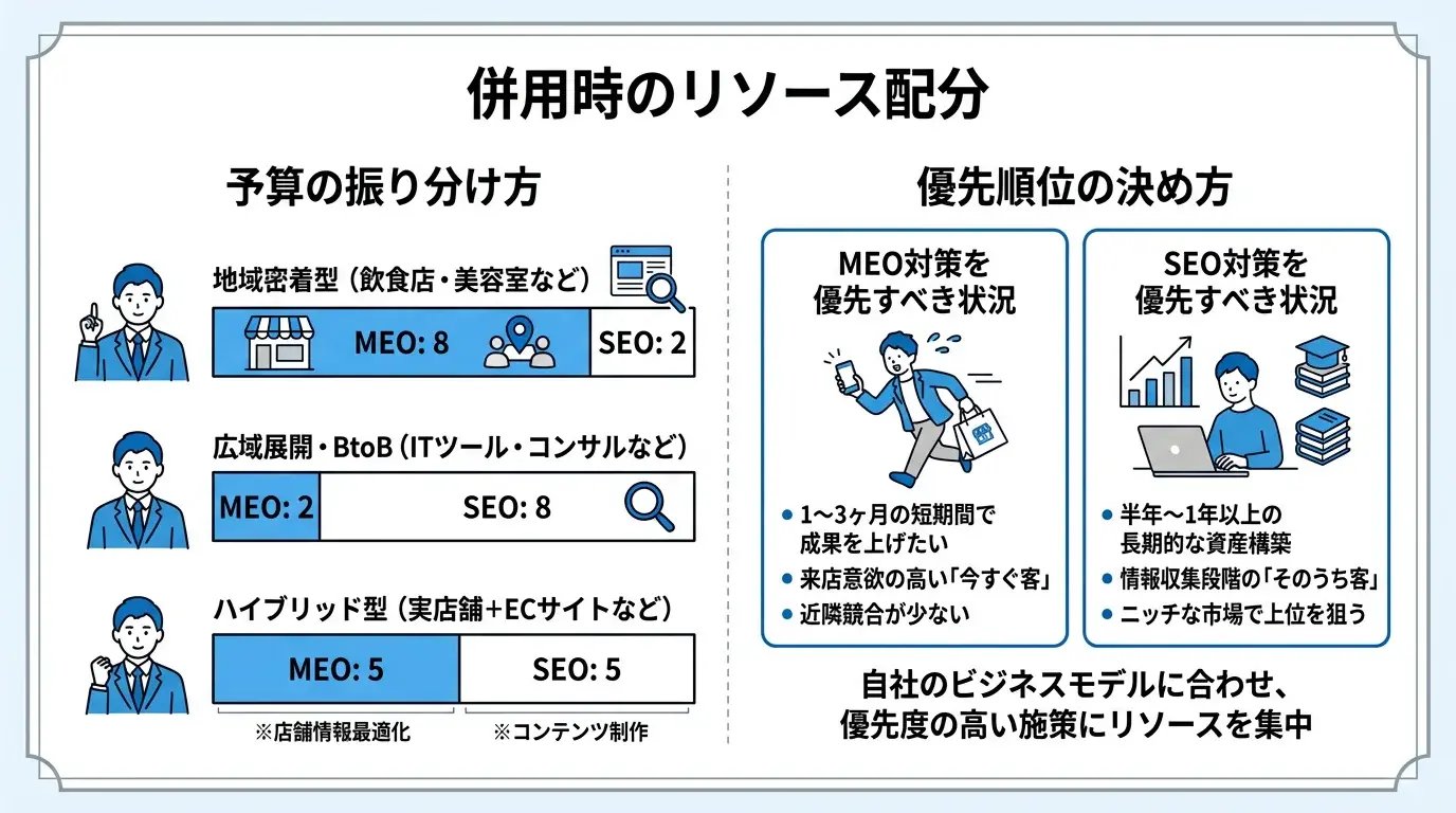 併用時のリソース配分