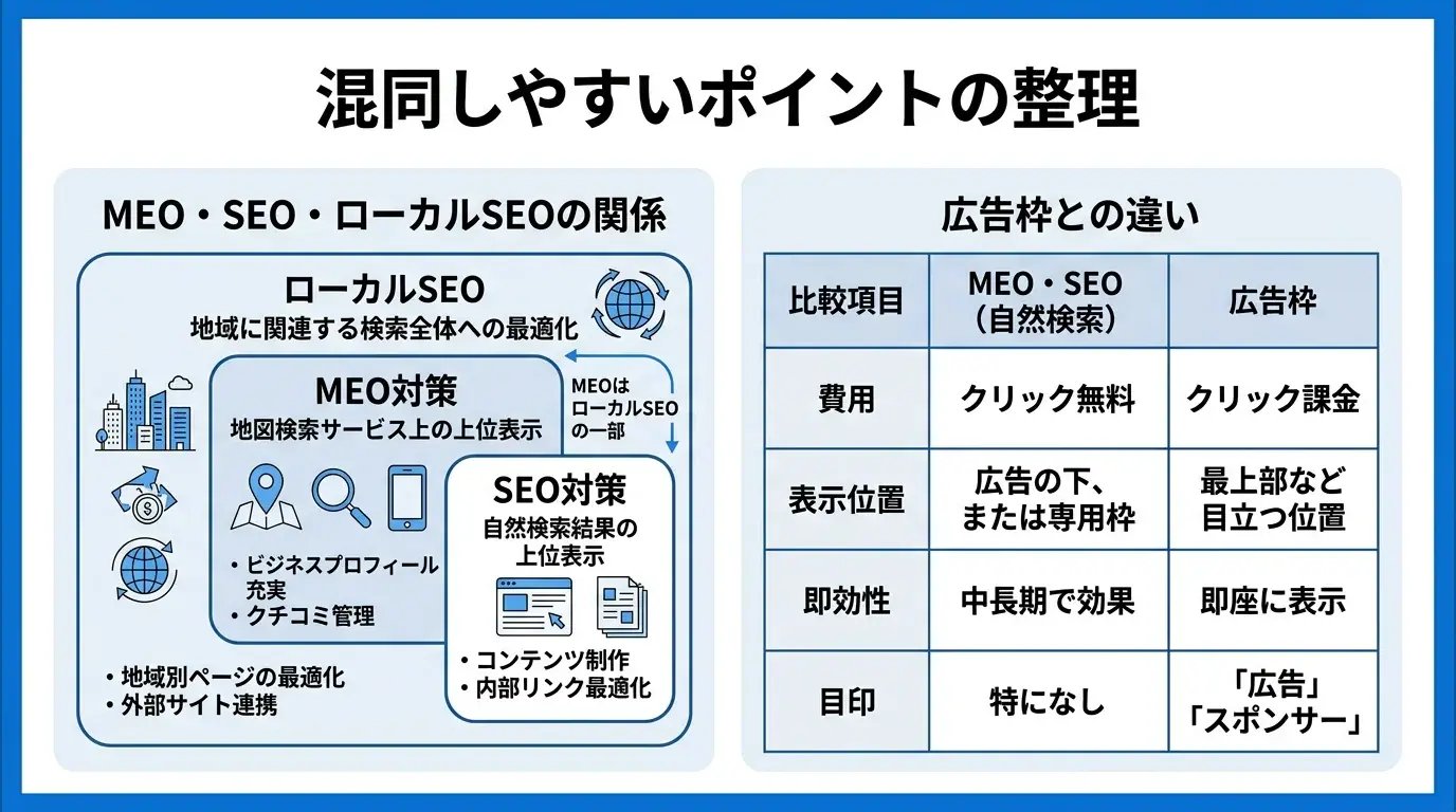混同しやすいポイントの整理
