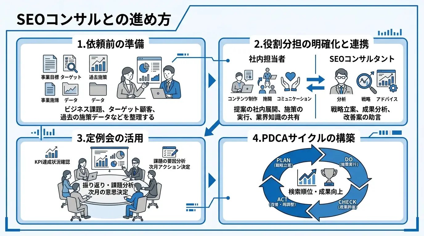 SEOコンサルとの進め方