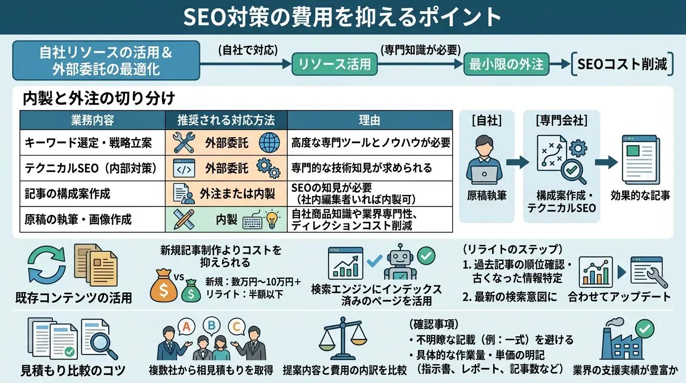 費用を抑えるポイント
