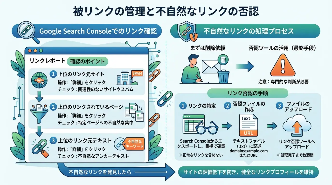 被リンクの確認と管理