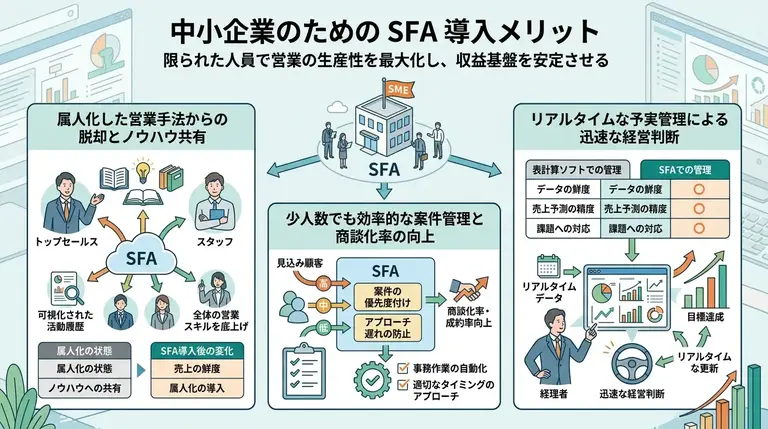 中小企業がSFAを導入すべき理由とメリット