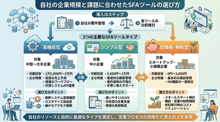 【一目でわかる】おすすめSFAツールの比較表