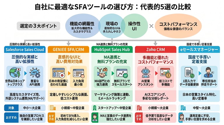 SFAツールおすすめ比較ランキング