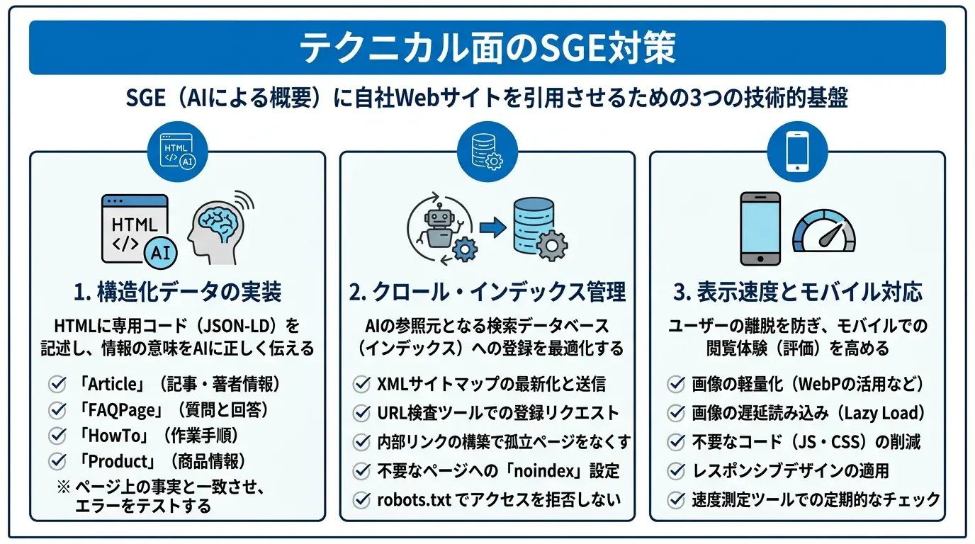 テクニカル面のSGE対策