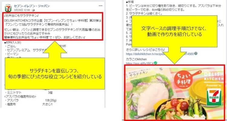 facebookページでシェアされた投稿の事例