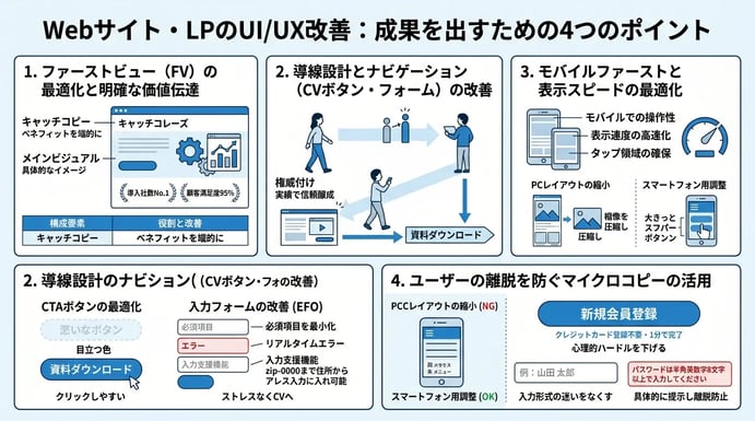 Webサイト・LPのUI/UX改善で押さえるべき重要ポイント