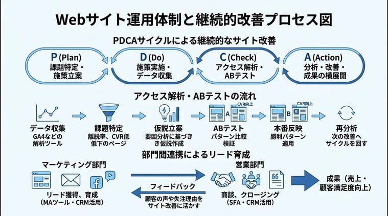 運用体制の構築と継続的な改善プロセス