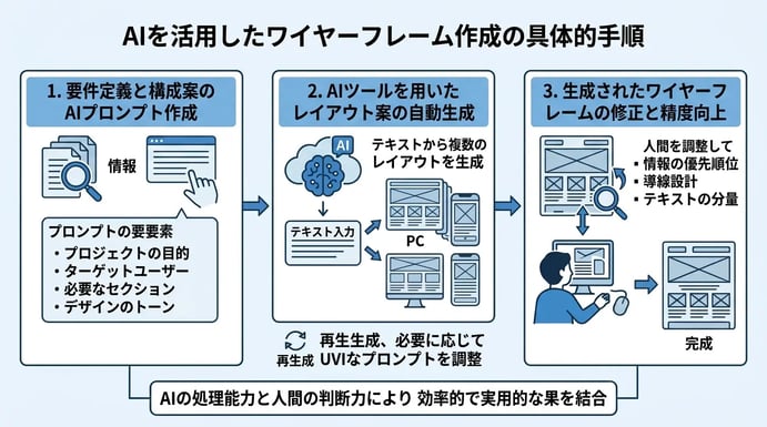 AIを活用したワイヤーフレーム作成の具体的手順